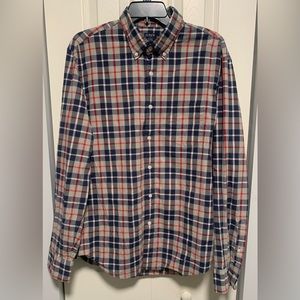 J. Crew Mercantile Factory Plaid Casual Button Down Size Large